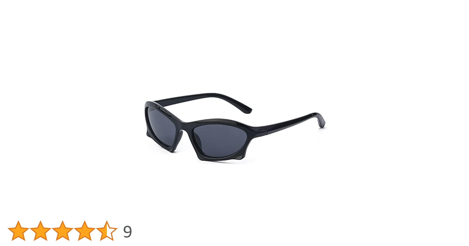 Y2K Wrap Around Sunglasses for Women Men Bat Trendy Mirrored